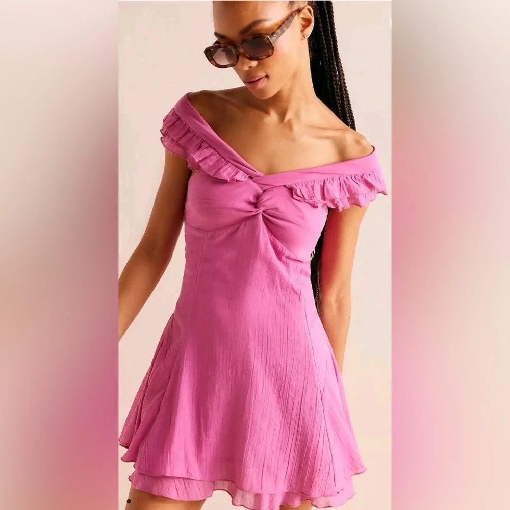 NWOT Free People Ruffle Neck Multiway Dress - Size Medium